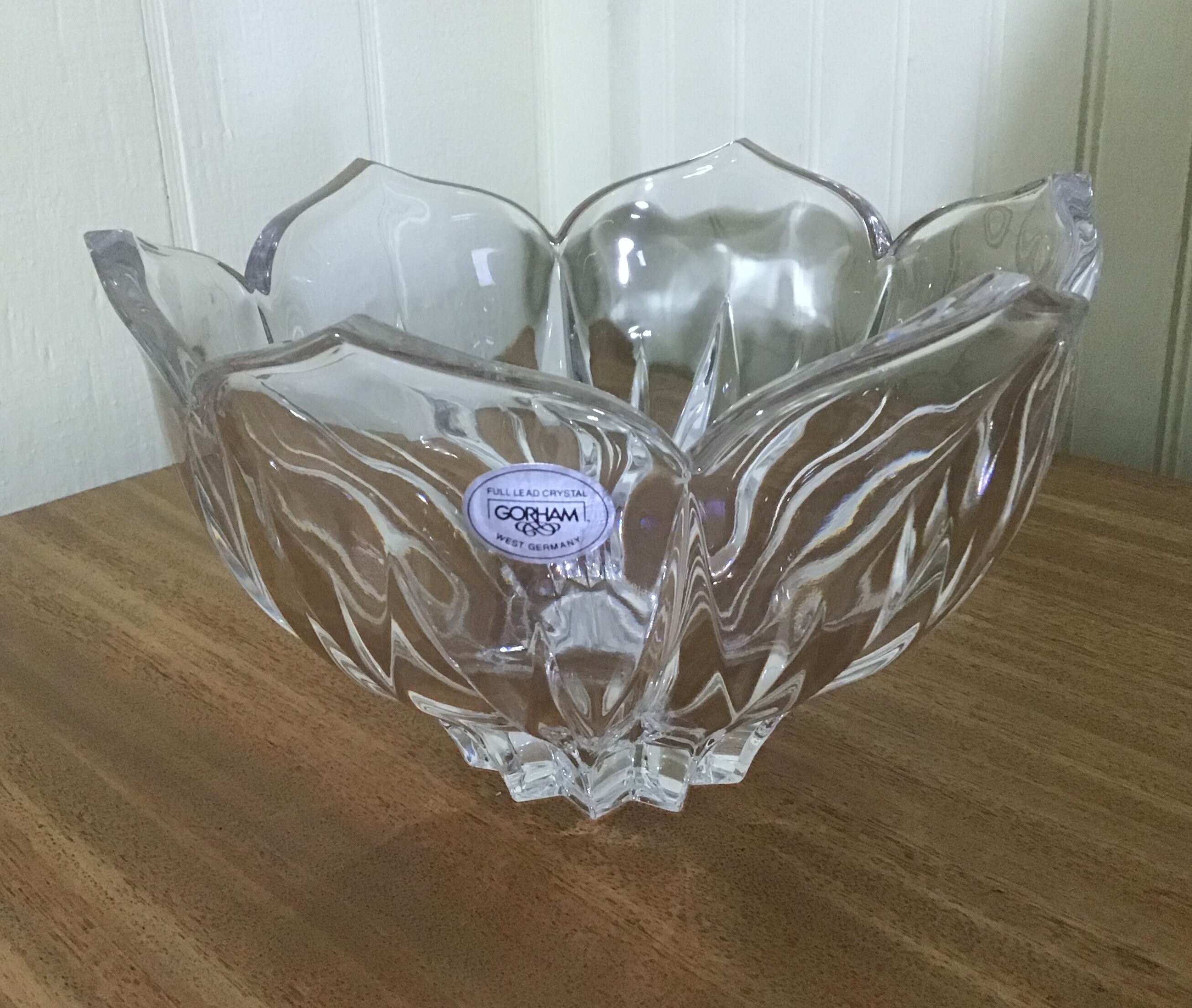 Gorham Lead Crystal Bowl Etsy
