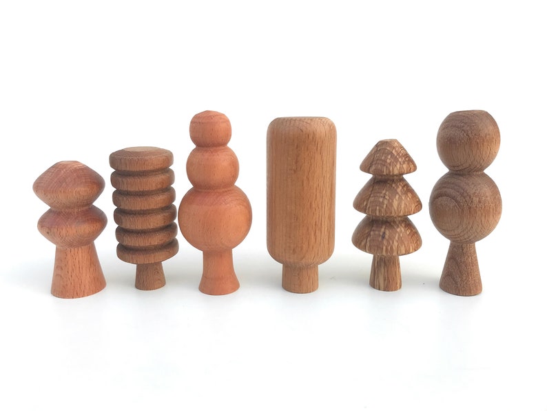 Wooden Tree Toy Set Forest Toy Set Playset Nursery Decor Etsy