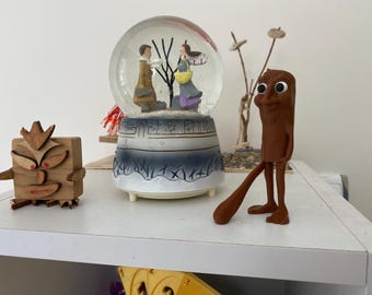 Tung Tung Sahur Figur - Skurrile 3D gedruckte Charakter Statue | Einzigartig Regal Dekor | Lustiges Mini-Künstlerspielzeug aus PLA