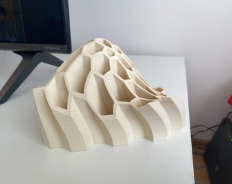 Modern Minimalistic Pen Holder – 3D Printed Desk Organizer, Pencil  Stationery Stand, Home  Office Decor