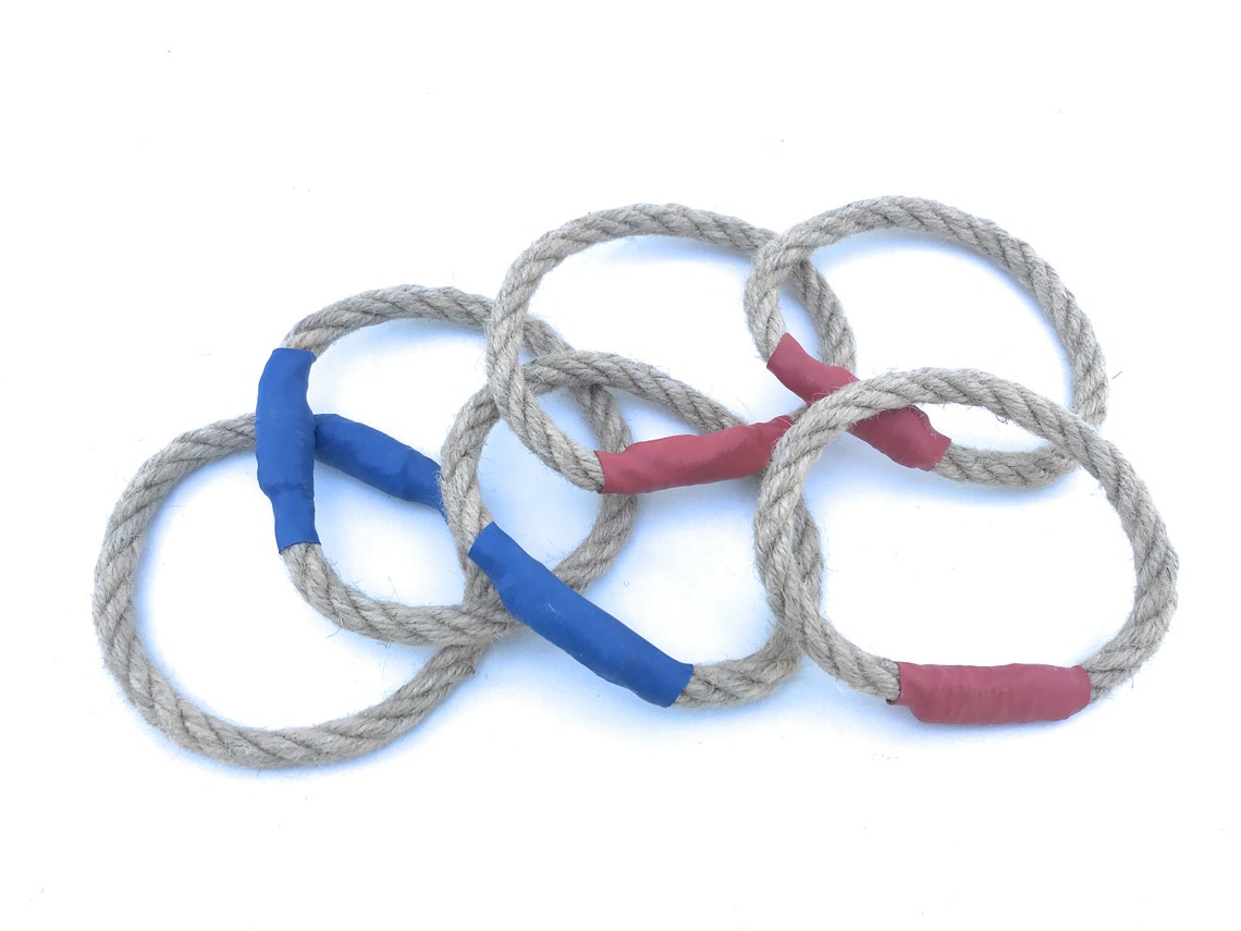 6 Rope Ring Toss Throwing Rings Throwing Game Rings Rings Etsy UK