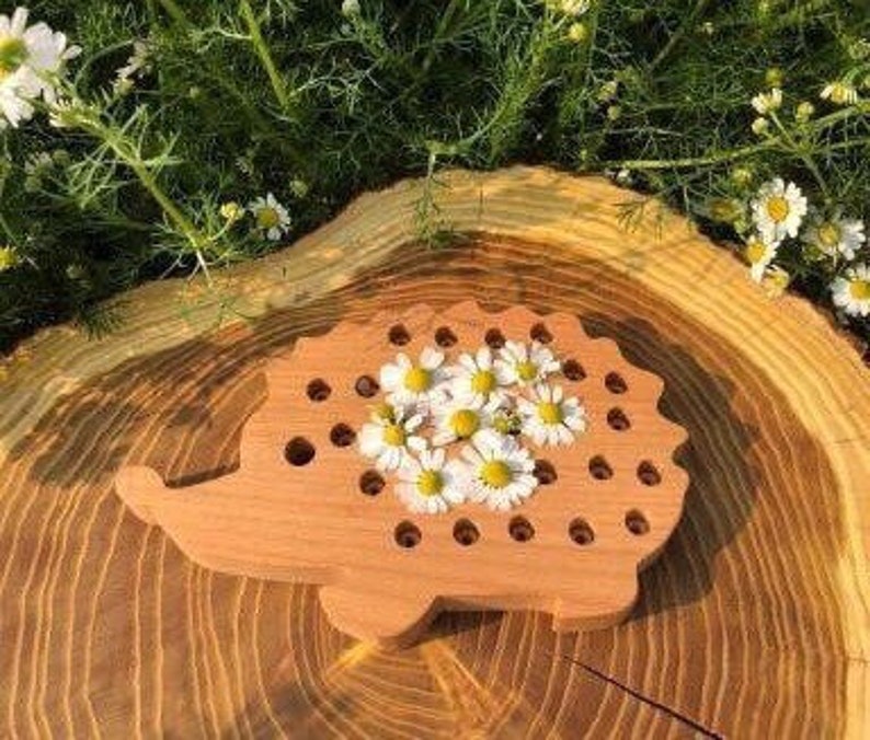 Wooden Hedgehog Montessori Toys Sensory Toy Pegs Toy Etsy