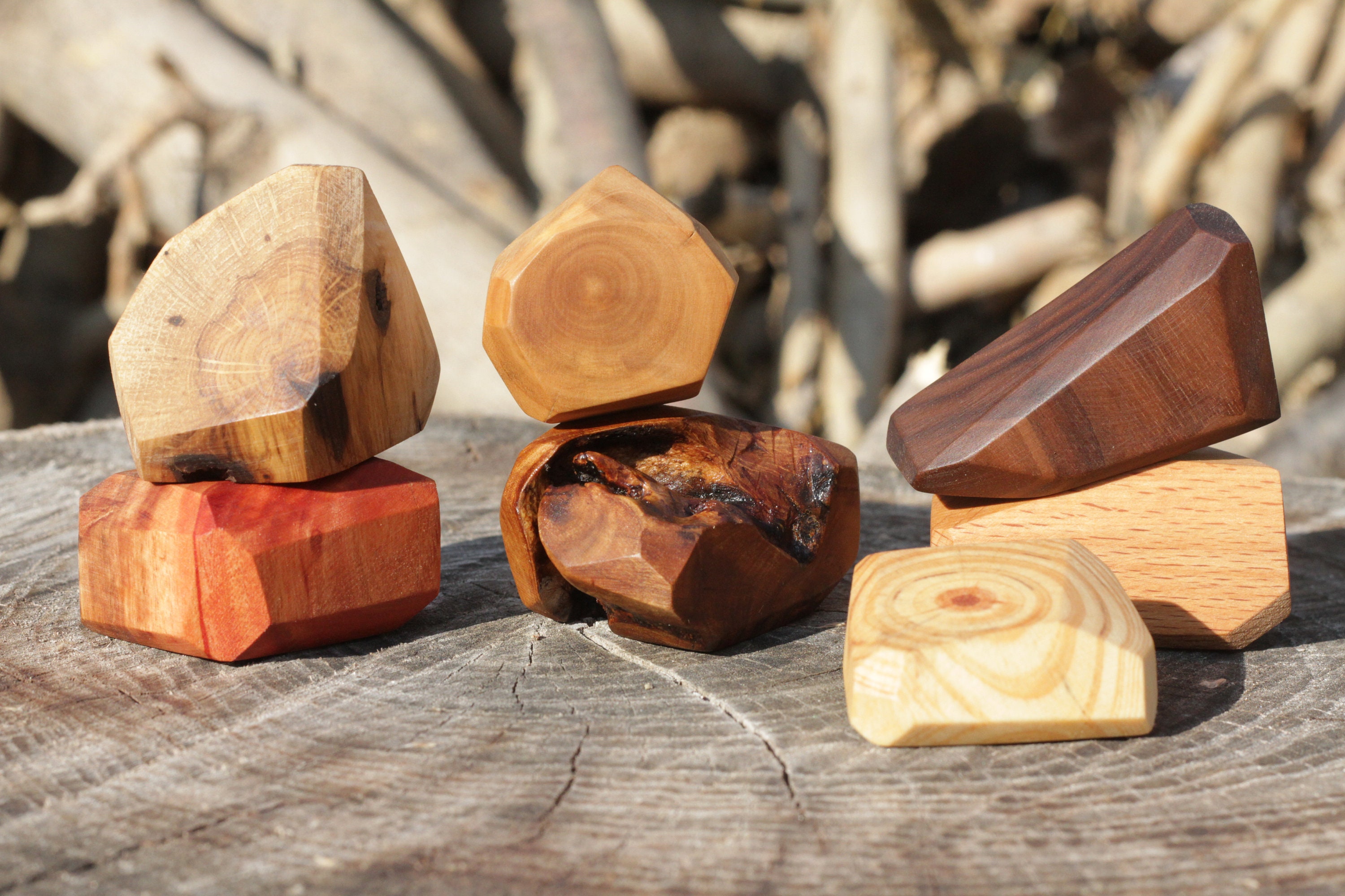 Pierres d'équilibre en bois de qualité supérieure Pierres en bois