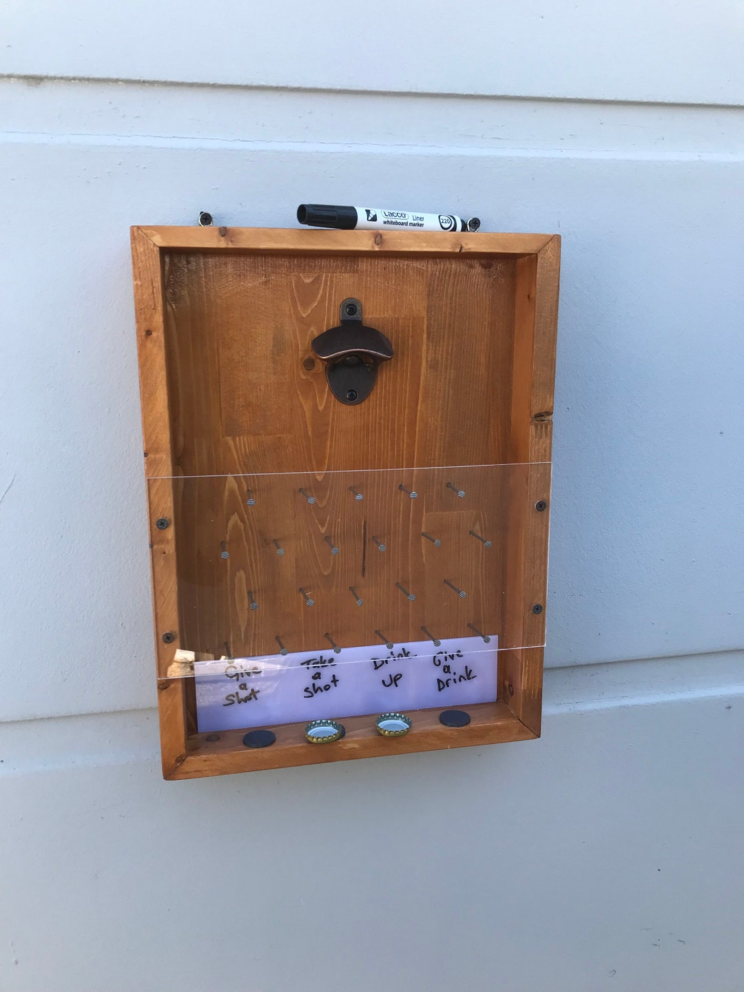 Drinko Plinko Bottle Opener Game, Bottle Opener Plinko Board