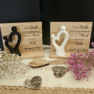 Kleine Holzkarte, personalisierte Geschenktafeln, Geschenk, Mitbringsel, Hochzeit,Holzbild, Muttertag, Vatertag