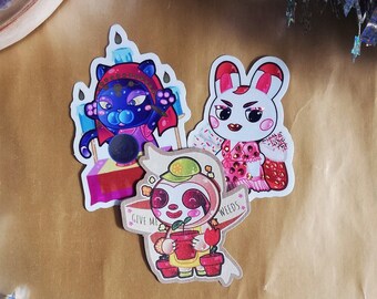 Animal Crossing Racine / Tiphaine / Astrid Stickers Pack