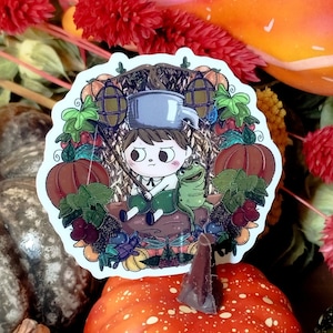 Spiegelsticker Greg / Over de tuinmuur / Sticker The Strange Forest
