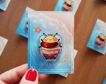 Bee pin's / Bee pin at the beach / Let's Go To The Beech / Summer pin's