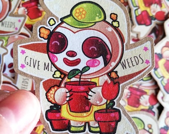 Animal Crossing Leif Stickers