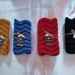 Mitaines en laine femme fait main au crochet image 1