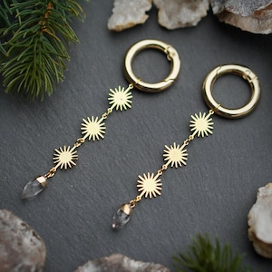 Layla Quartz Earweights