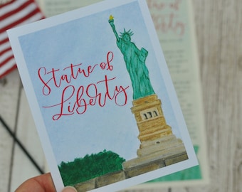 Statue of Liberty Unit Study, Patriotic Learning Activity (Digital Download)