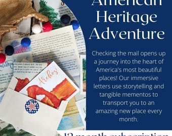 US Travel Letter Subscription, National Parks Gift, US Geography Letter Subscription
