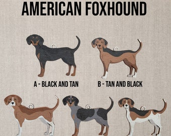 American Foxhound Dog Ornament