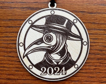 Plague Doctor  - Christmas Ornament - Pandemic Ornament