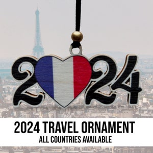 2024 / 2025 Travel Ornament - different Countries available - Christmas ornament