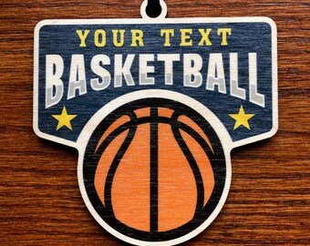 Basketball  - Custom name - Ornament