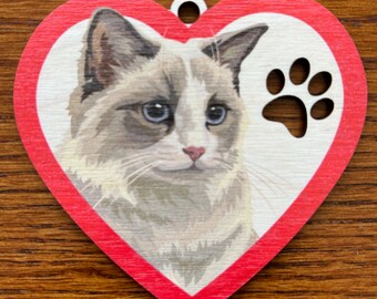 Ragdoll Cat Ornament - Christmas Ornament