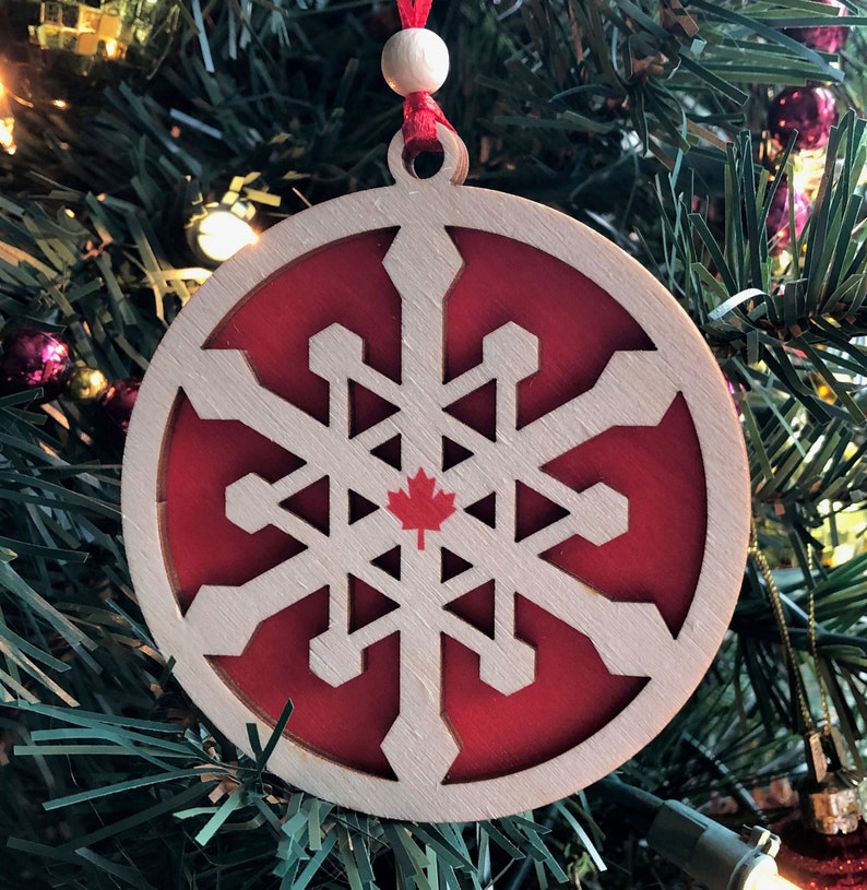 Snowflake Canada Christmas Ornament image 4