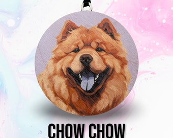 Chow Chow Round Dog Ornament