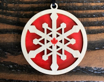 Snowflake Canada - Christmas Ornament
