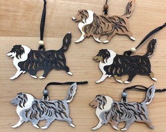 Running Sheltie Ornament