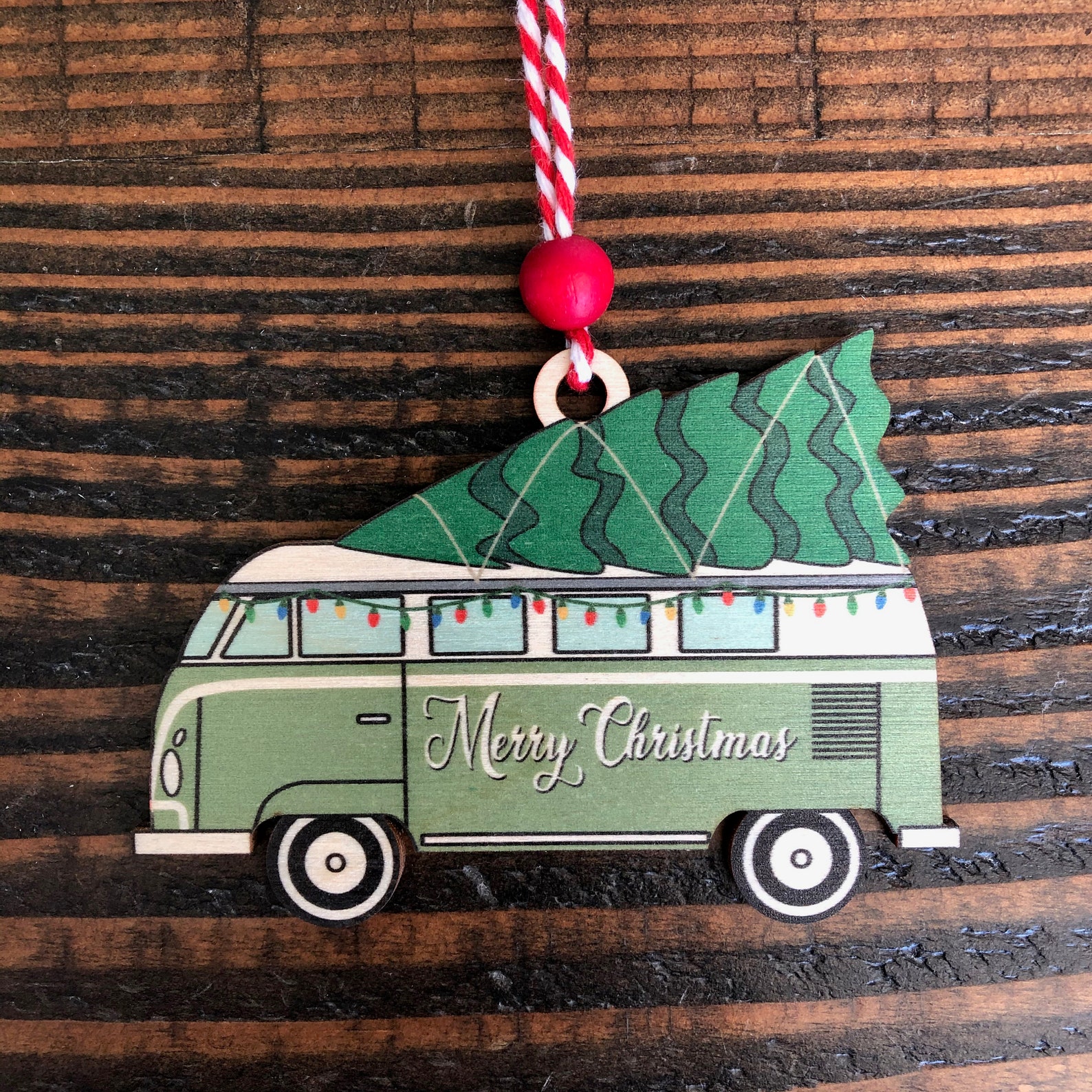 Camper Christmas Tree Ornament 