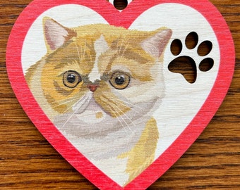 Exotic Shorthair Cat Ornament - Christmas Ornament