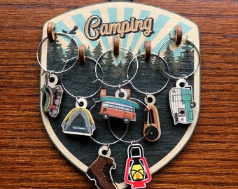 Camping Wine Charms Set