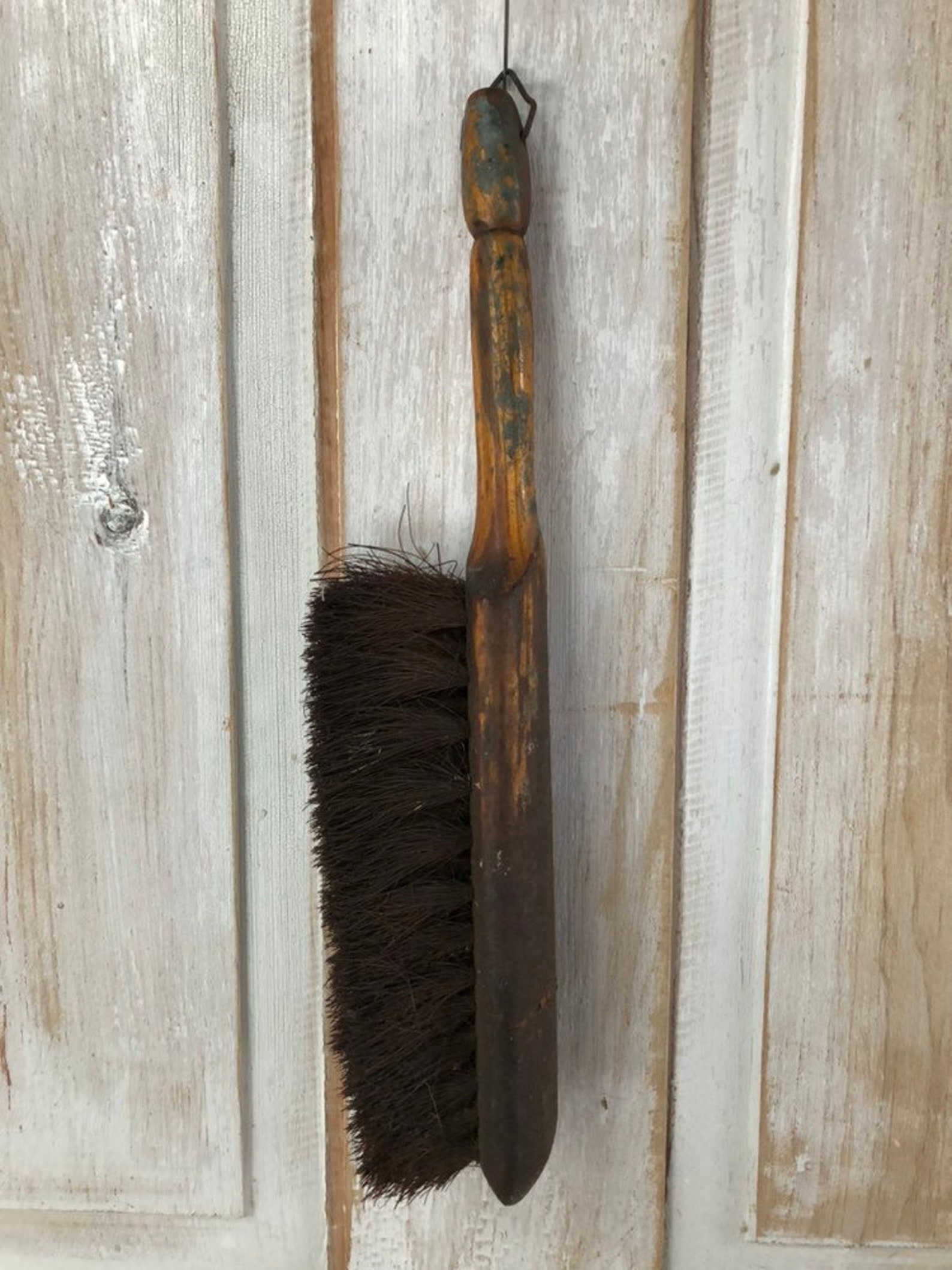 Vintage Horsehair BRUSH rustic tool Farmhouse/Potting Shed Etsy