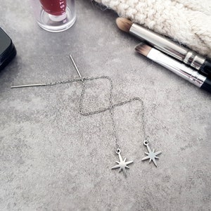 Oorbellen inrijger, North Star-oorbellen, dubbele piercing, tweede gat oorbellen, Threader, waterdichte oorbellen, nu populair