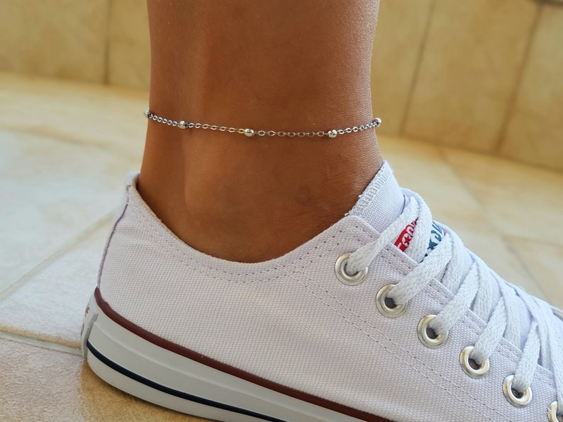Simple Summer Anklet Boho Anklet Ankle Bracelet Silver Anklet Anklet For Women Beach Anklet
