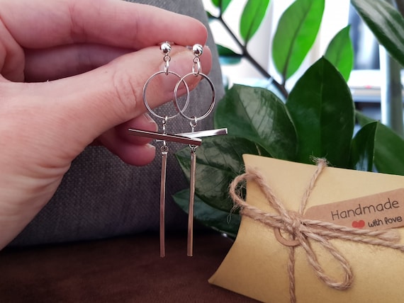 Aesthetic Earrings, Kpop Earrings, Korean Fashion, Korean Earrings, Abstract Earrings, Mismatched Earrings, Hypoallergenic