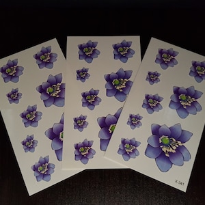 Aquarel Tattoo, bloem Tattoo, tijdelijke tattoo, nep tattoo, kleine tijdelijke tatoeages