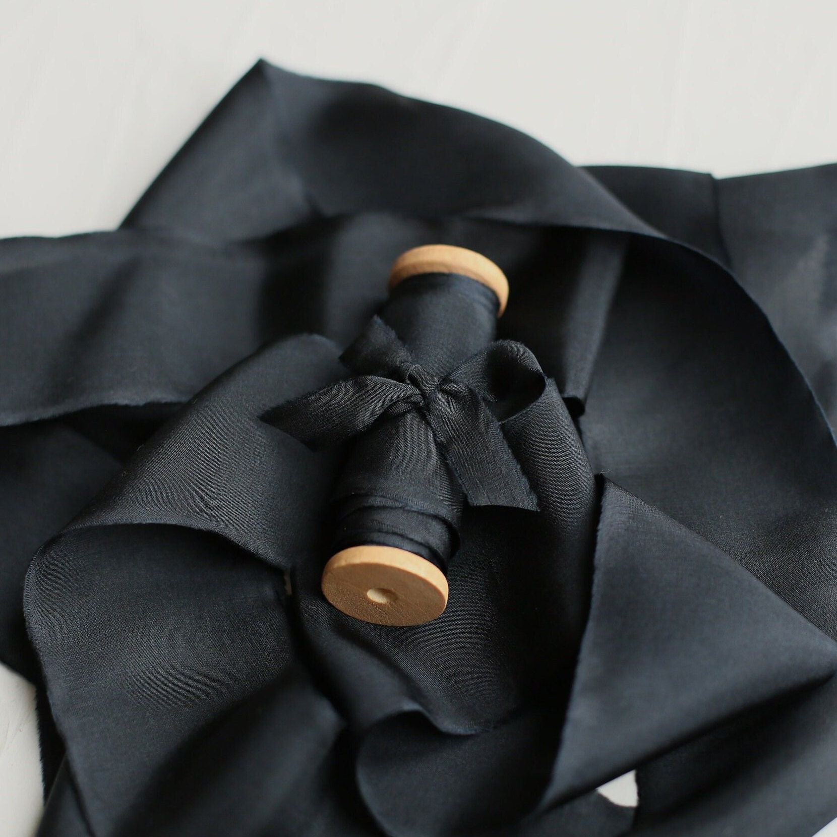 4 inch wide black satin ribbon deals