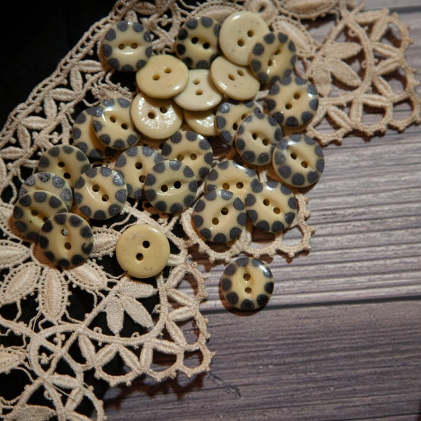 Antique China Stencil Buttons