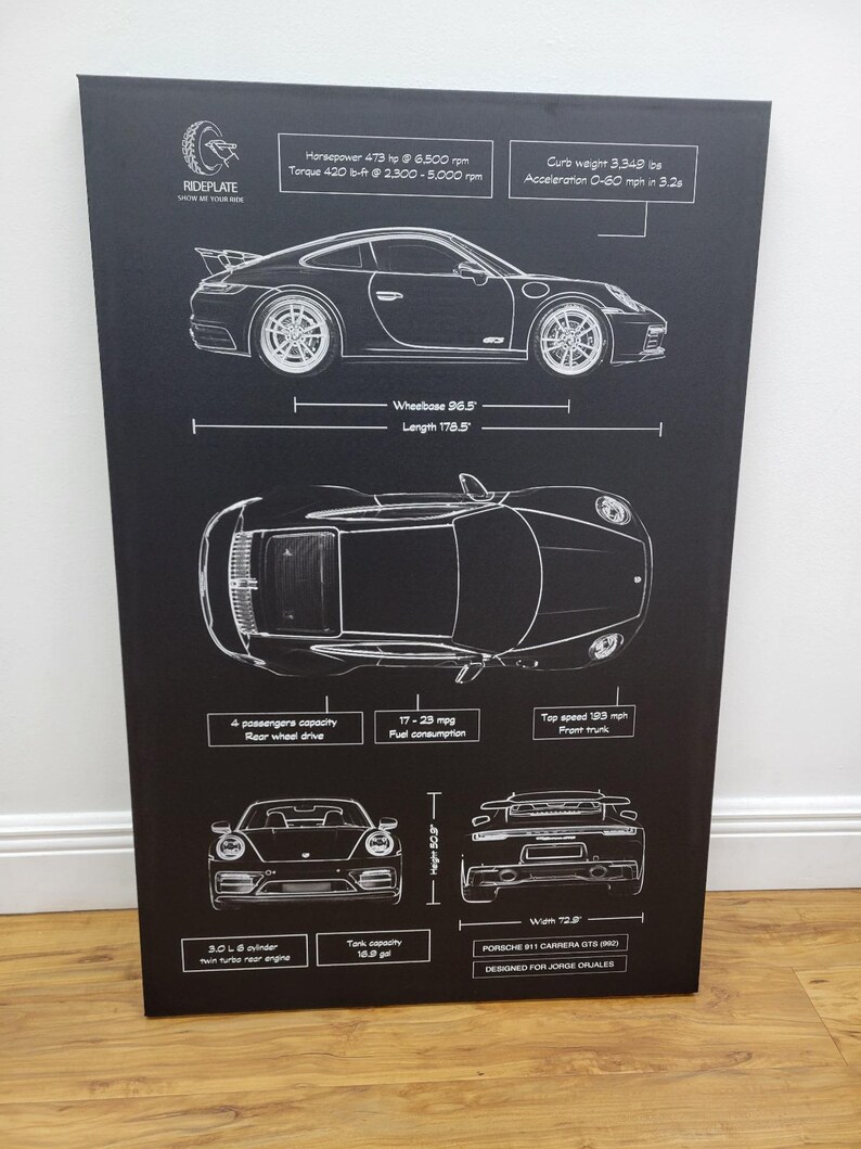 Donald Trump - The Beast Limousine Canvas in Black | Republican Gift for Him | Automotive Trump Wall Art | MAGA Cadillac Car Enthusiast Gift image 5