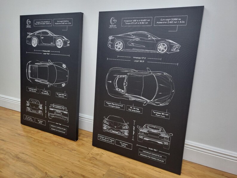 Donald Trump - The Beast Limousine Canvas in Black | Republican Gift for Him | Automotive Trump Wall Art | MAGA Cadillac Car Enthusiast Gift image 4