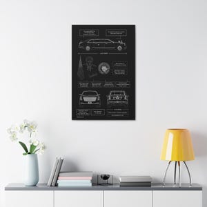 Donald Trump - The Beast Limousine Canvas in Black | Republican Gift for Him | Automotive Trump Wall Art | MAGA Cadillac Car Enthusiast Gift image 2