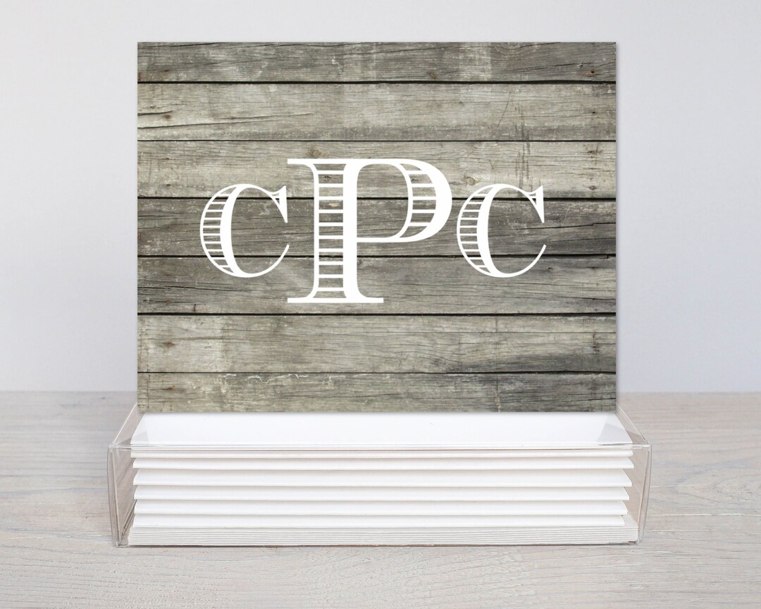 Personalized Notecards Wooden Style Notecards Masculine Etsy