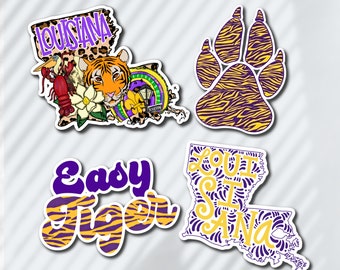 Louisiana Pride Sticker Bundle: Laminated Vinyl Decals