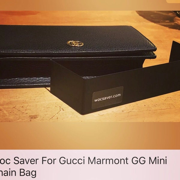 Base & Side Saver per Gucci Marmont GG Mini Chain Bag (SOLO INSERT - Borsa non in vendita)