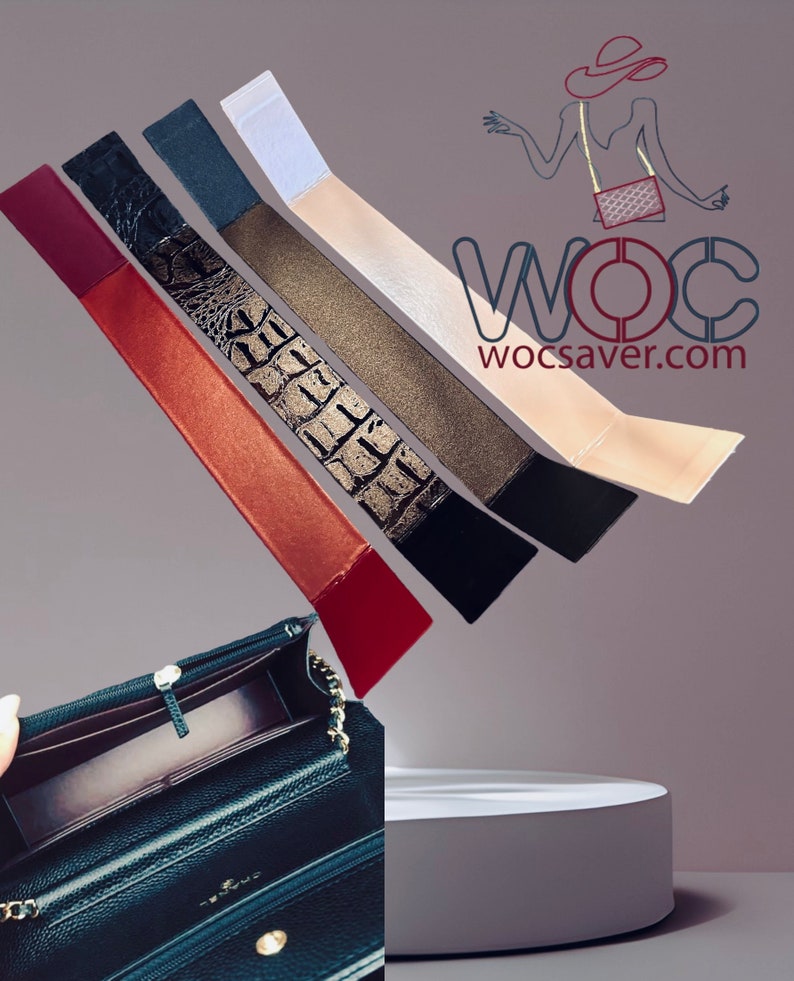 El protector WOC original: protector de base y lateral para billetera Chanel con cadena imagen 3