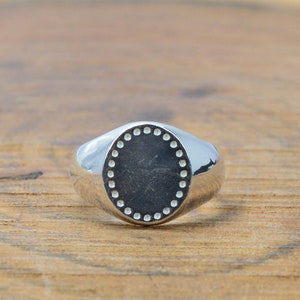 Plain Silver Signet Ring 925 Silver Gemstone Ring ~ Handmade Unisex Ring ~ Plain Designer Ring ~ Gemstone Ring ~ Gift For Christmas