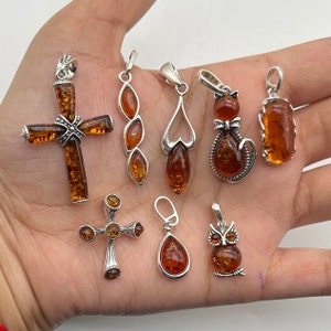 Baltic Amber 925 Sterling Silver Natural Gemstone Elegant Pendant Jewelry ~ Handmade Jewelry ~ All Designer Pendants ~ Gift For Christmas