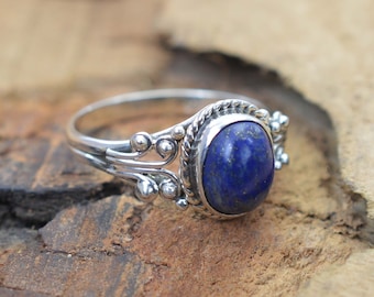 Lapis Lazuli Ring 925 Sterling Silver Ring Handmade Ring All Size DM-408 Lapis Lazuli Ring 925 Sterling Silver Ring Handmade Ring All Size DM-408