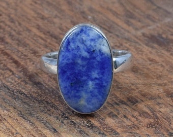 Thebestjewellery Sodalite cabochon Ring Size- 8.5 USA Gemstone Ring Silver Plated Ring Women Jewelry Handmade Ring BRS-5257 Thebestjewellery Sodalite cabochon Ring Size- 8.5 USA Gemstone Ring Silver Plated Ring Women Jewelry Handmade Ring BRS-5257