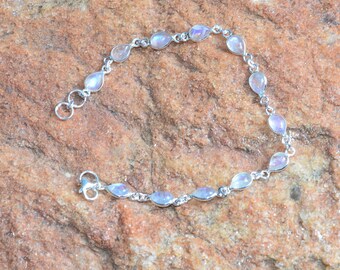 Dorunmo Pulsera De Piedra Lunar De Plata De Ley 925, Pulsera | Envío Gratis