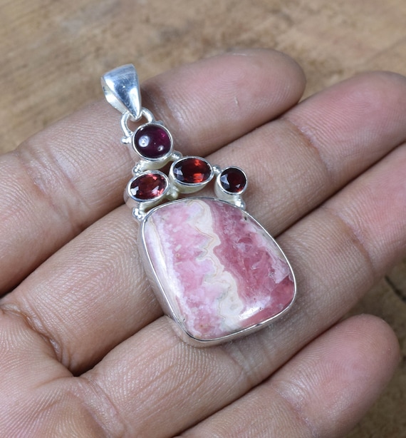 Pink rhodochrosite best sale jewelry