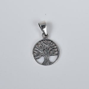 Baum des Lebens Halskette 925 Sterling Silber Schlichte handgemachte Halskette ~ Moderne Silberkette ~ Silber Design ~ Geschenk für Valentinstag